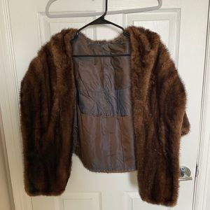 Vintage faux fur stole